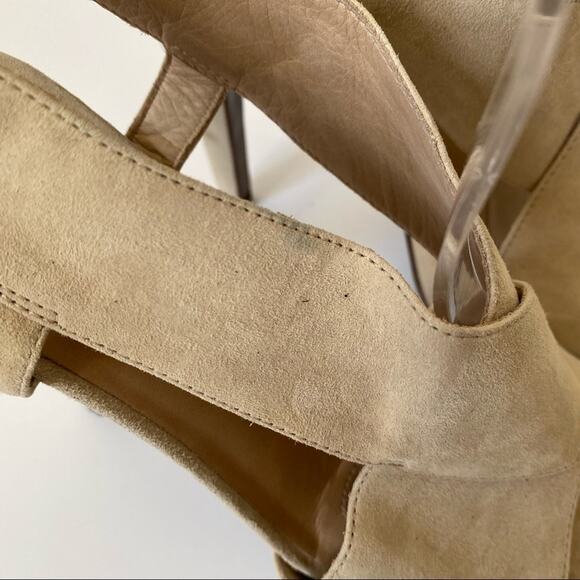 Diane Von Furstenberg DVF Zia Suede Platform Heels size 9 - Picture 3 of 12